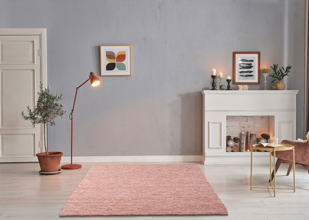 Tapis tissé main en laine vierge - rouge 170x240 cm - Maisons du Monde