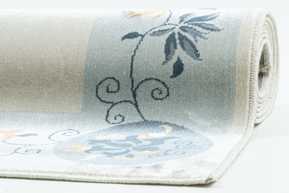 Alfombra tejida a máquina de viscosa - azul claro, 240x340 cm. - Maisons du Monde