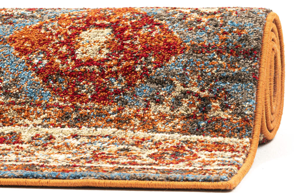 Alfombra tejida a máquina de polipropileno - rojo multi 140x200 cm - Maisons du Monde