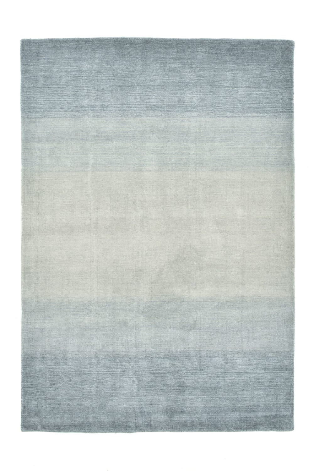 Tapis dégradé de couleur en laine gris 70x140 cm