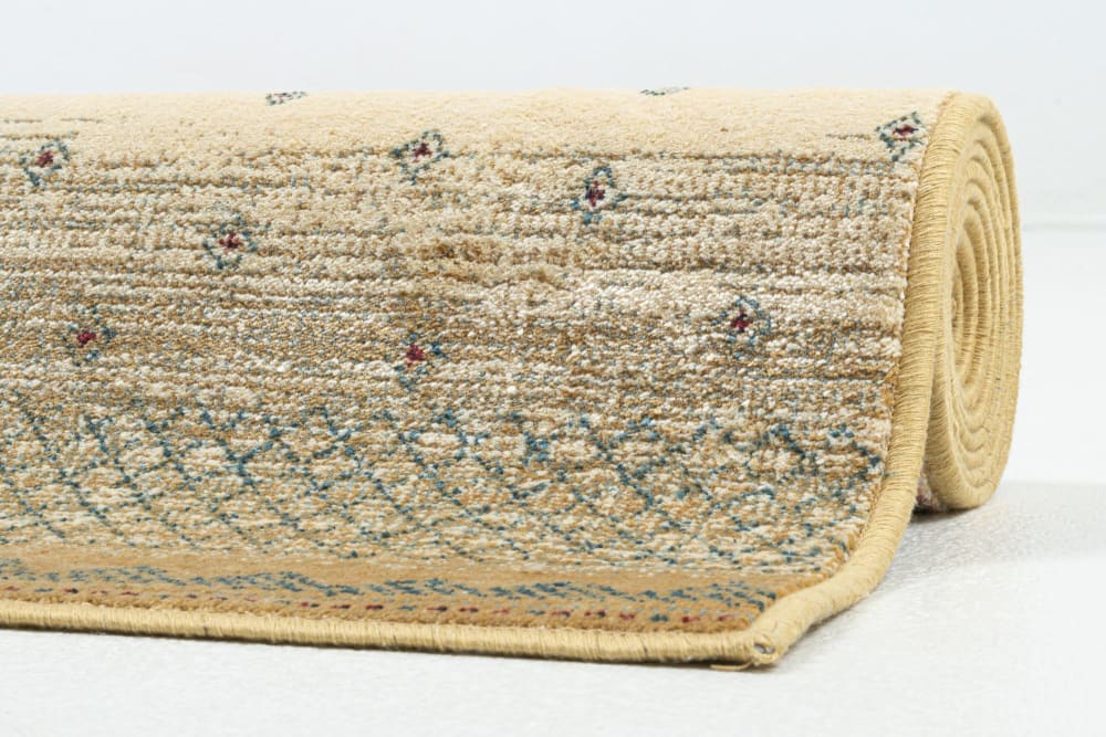 Tapis tissé à la machine en viscose - beige 240x340 cm - Maisons du Monde