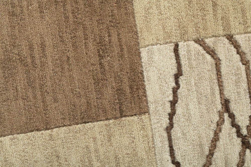 Tappeto tufted a mano in lana vergine - marrone 170x240 cm -