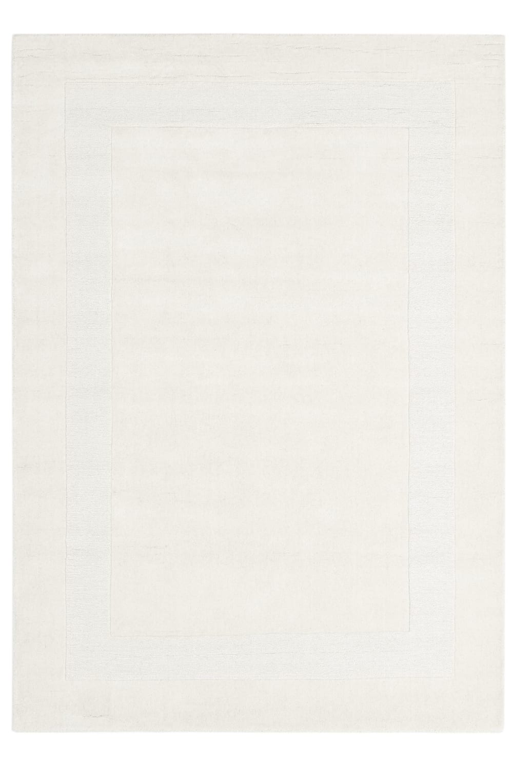 THEKO Tapis tufté main en laine naturelle Crème 80x150 cm Beige