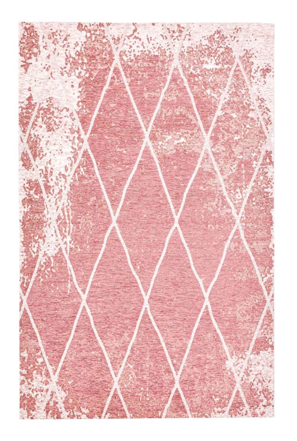 Tappeto grafico e lucido tessuto a macchina - Modello Classico chic - Rosa - PVC - Cloruro di polivinile