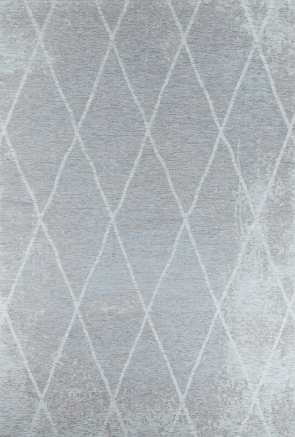 Tappeto grafico e lucido tessuto a macchina Aqua 190x290 cm - Modello Classico chic - Argentato - PVC - Cloruro di polivinile