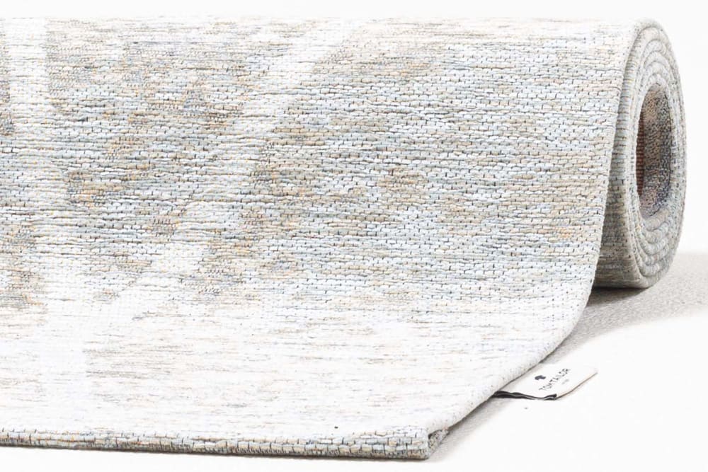 Tappeto grafico e lucido tessuto a macchina Aqua 190x290 cm - Tom