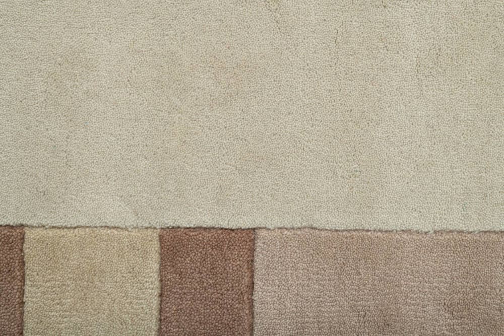 Tapis gabbeh floral en laine naturelle Beige 70x140 cm — vue 4