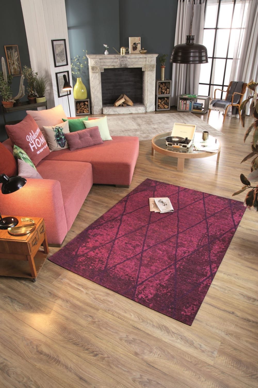 Tapis graphique et brillant tissé machine Baie 80x150 cm — vue 3