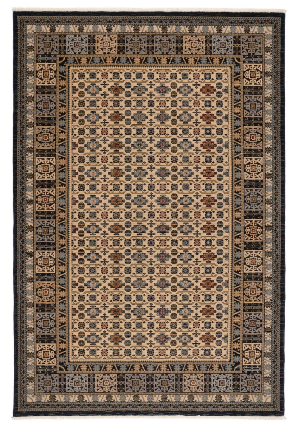 Alfombra oriental tejida - con flecos