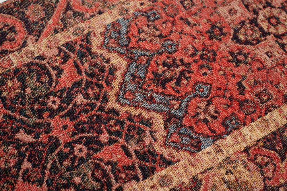 Tapis d'orient vintage tissé plat rouge 060x230 cm — vue 4