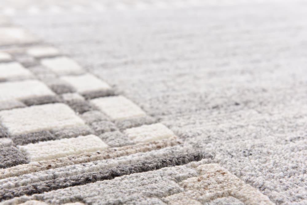 Tapis moderne noué main, laine non-teinte naturel 250x350 - Maisons du Monde
