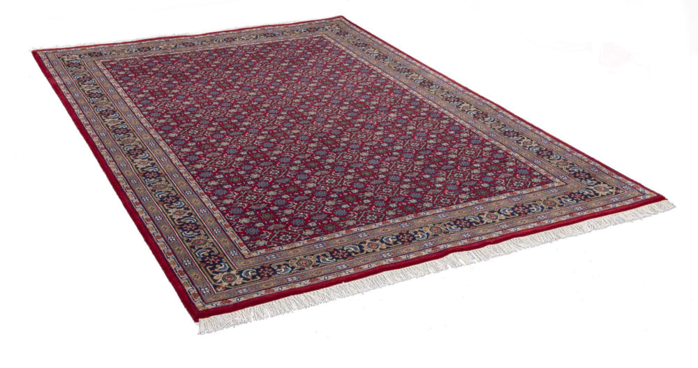Tapis d'orient classique noué main en laine Rouge 060x90 cm — vue 4
