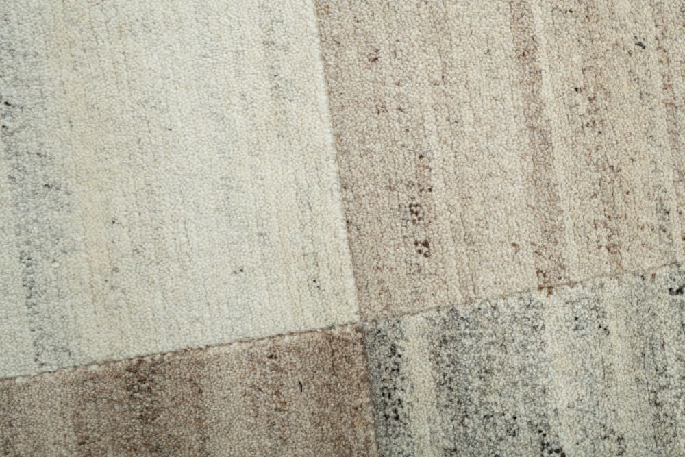 Tapis moderne noué main, laine non-teinte naturel 60x90 — vue 4