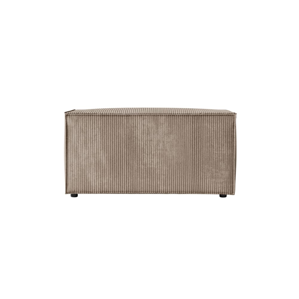 Pouf en velours côtelé - taupe — Beyit