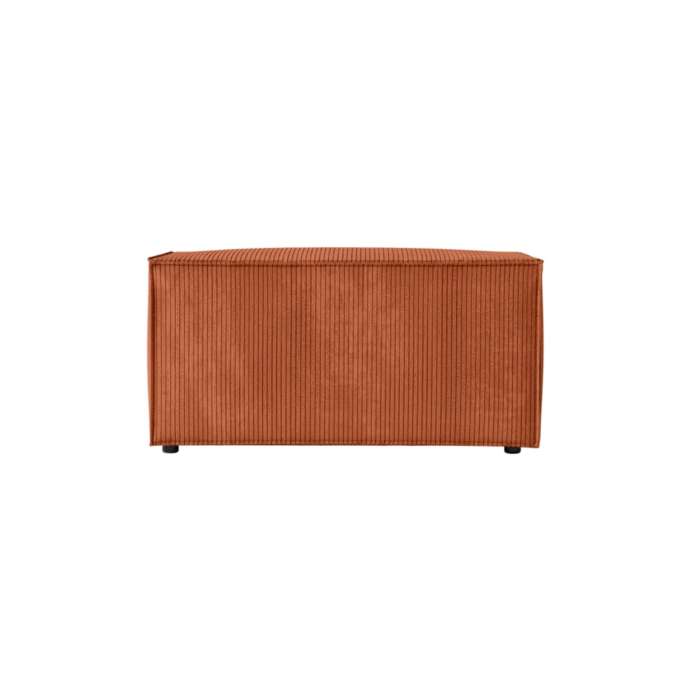 pouf en velours côtelé