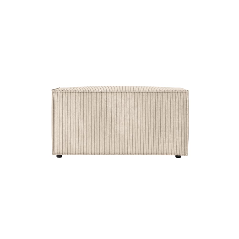pouf en velours côtelé