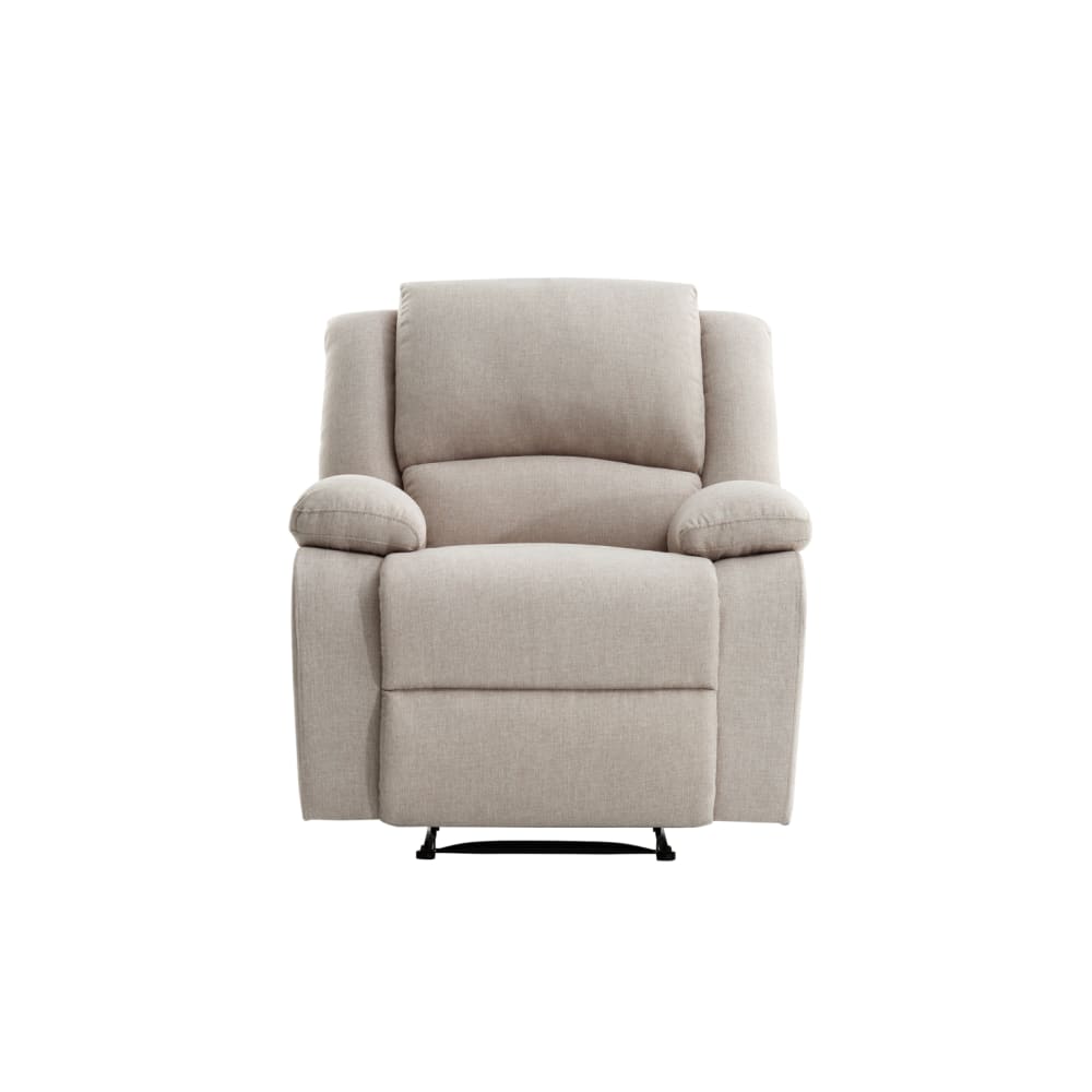 Fauteuil Relaxation manuel en Tissu - Beige