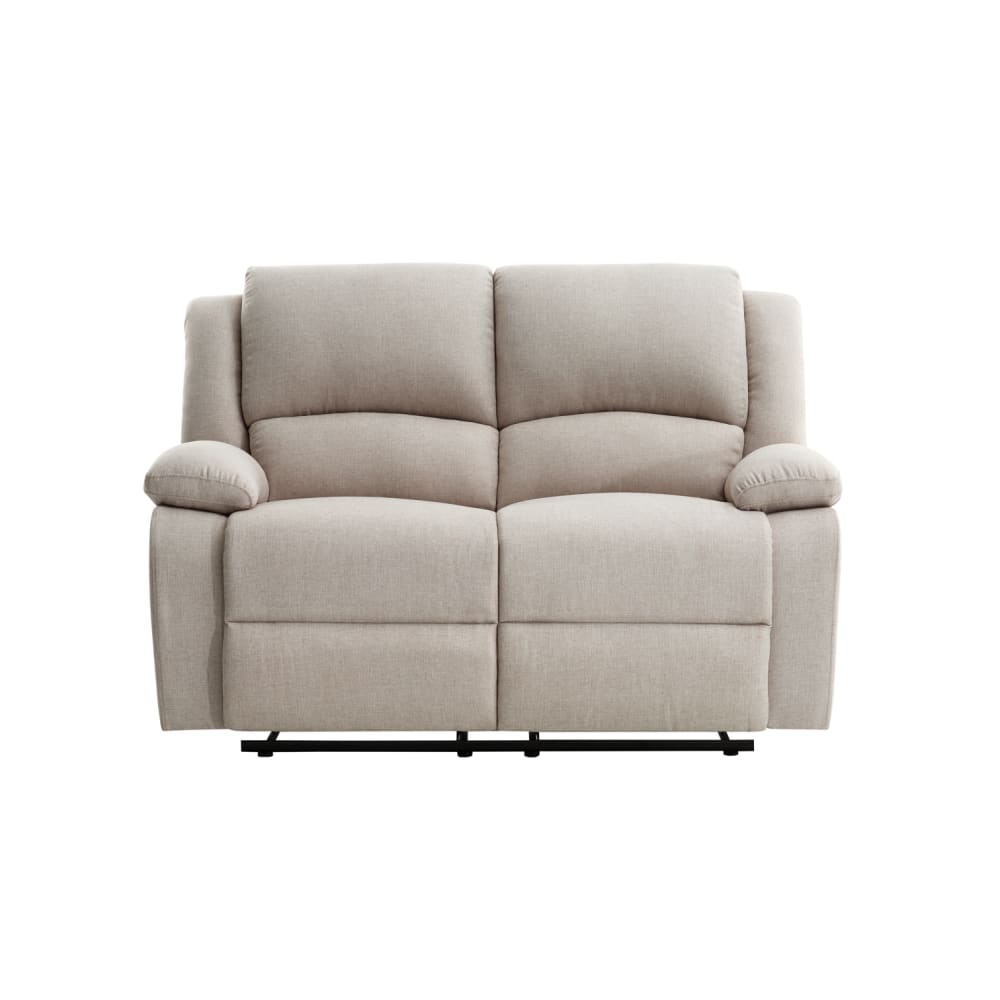 Canapé Relaxation manuel 2 places en Tissu - Beige