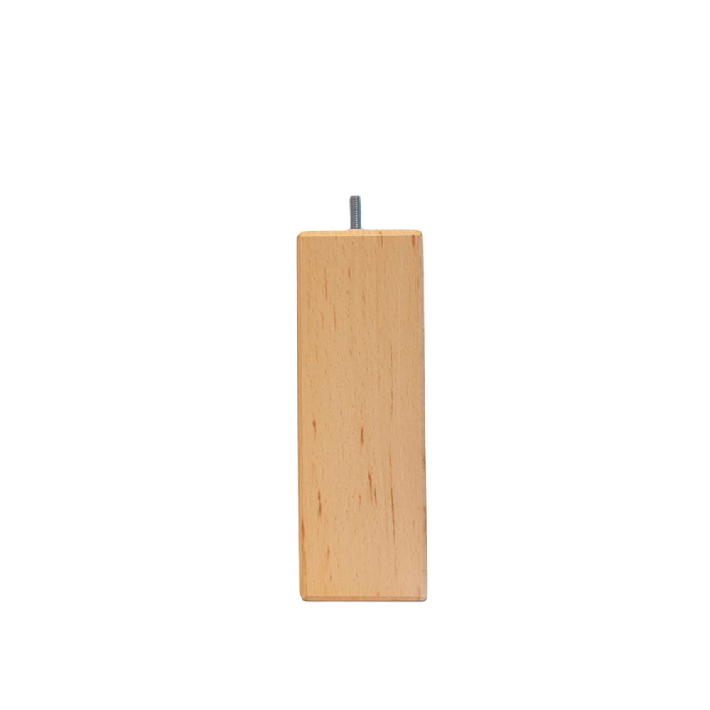 Pied de lit carré bois 20 cm naturel Pied de lit carré bois 20 cm naturel