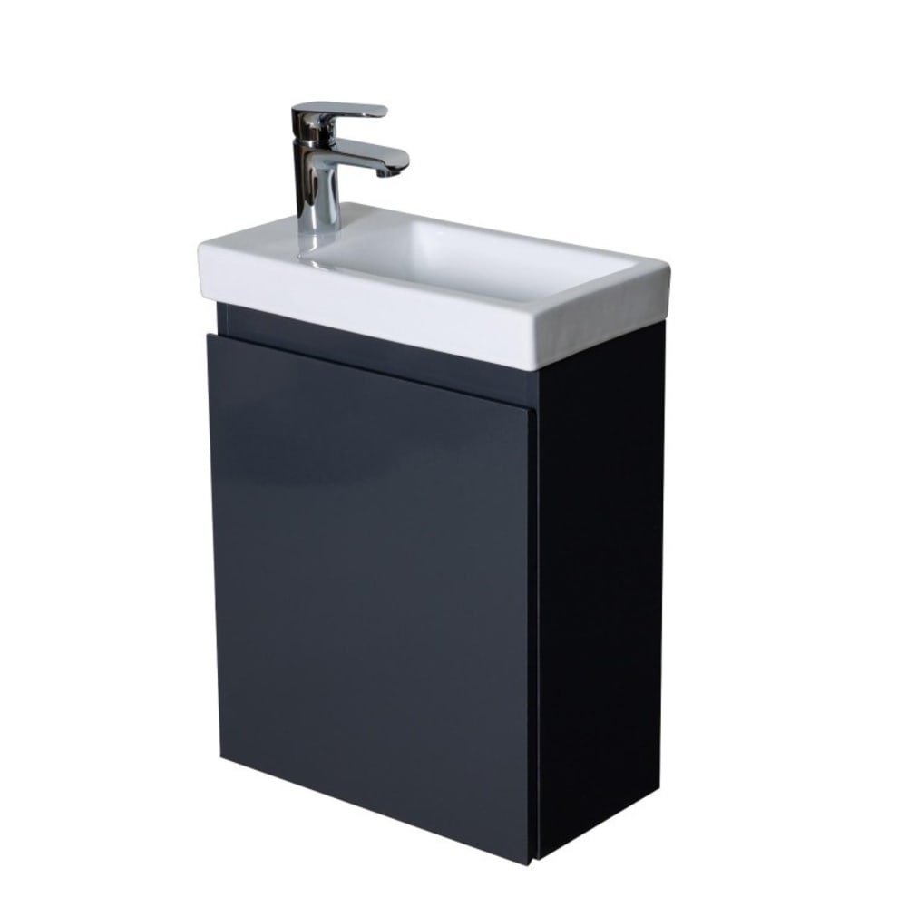 Meuble lave-mains + robinet noir - Maisons du Monde