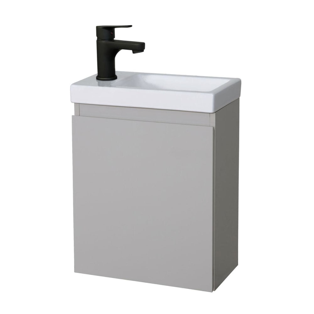 Meuble lave-mains + robinet noir