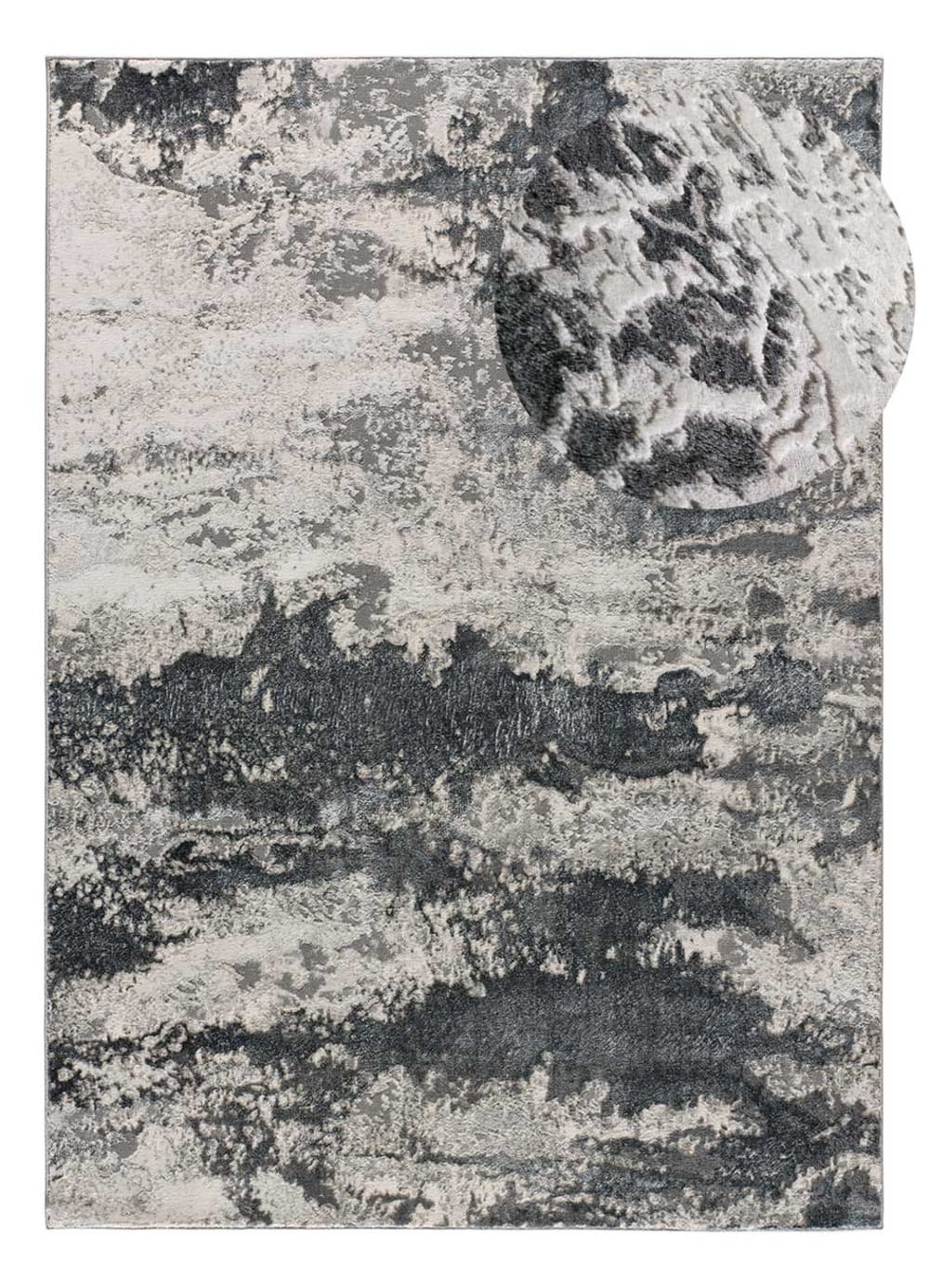 Tapis abstrait gris 140x200 cm