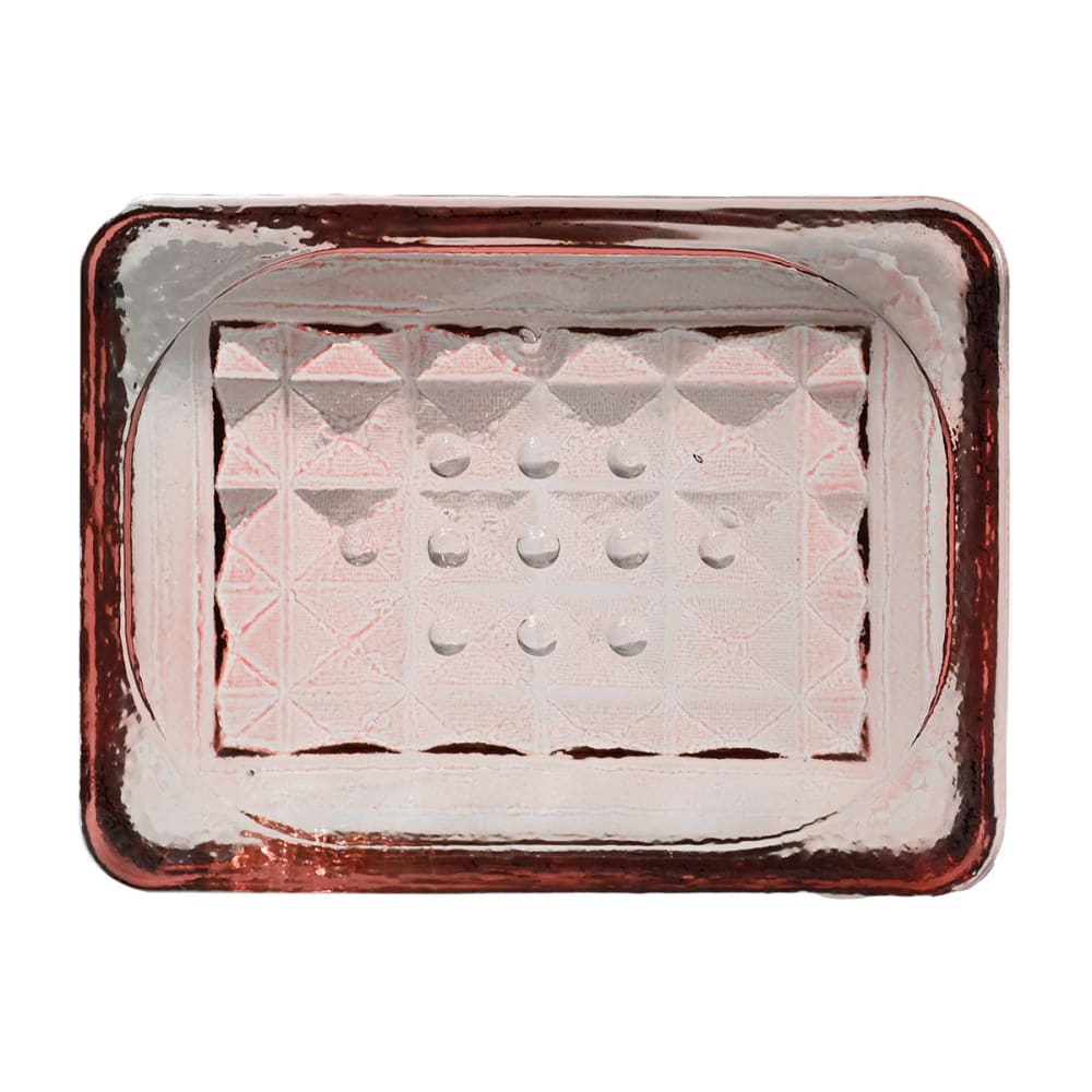 Pportesavon en verre recyclé pétale 12x9x3 cm Pportesavon en verre recyclé pétale 12x9x3 cm