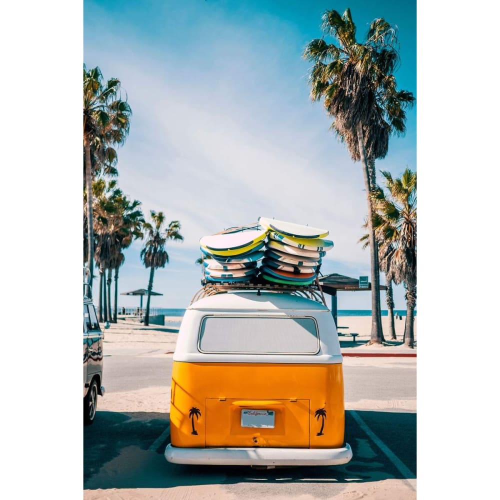 Tableau sur toile surf van 30x45