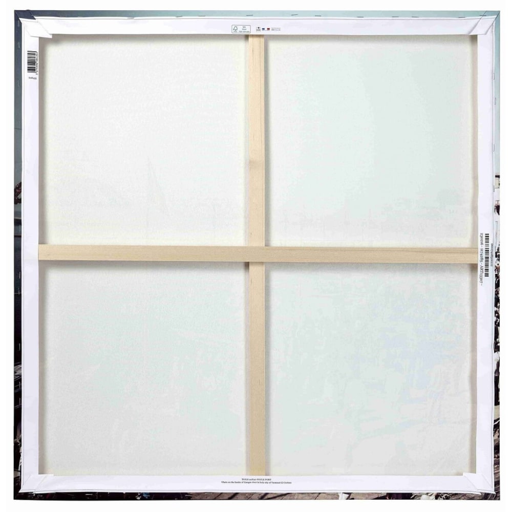 Tableau sur toile regard léopard 90x90
