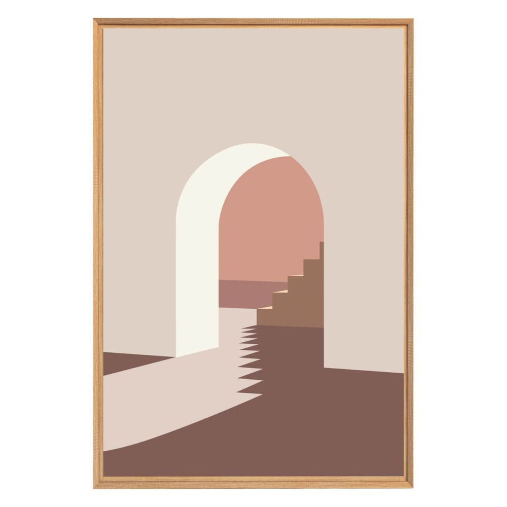 Tableau mural encadré escaliers 65x97