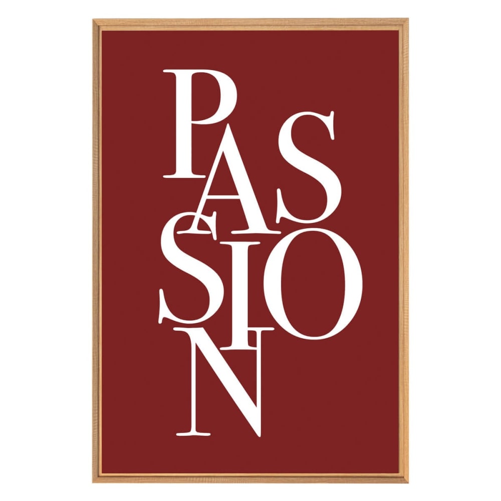 Tableau mural encadré passion 65x97