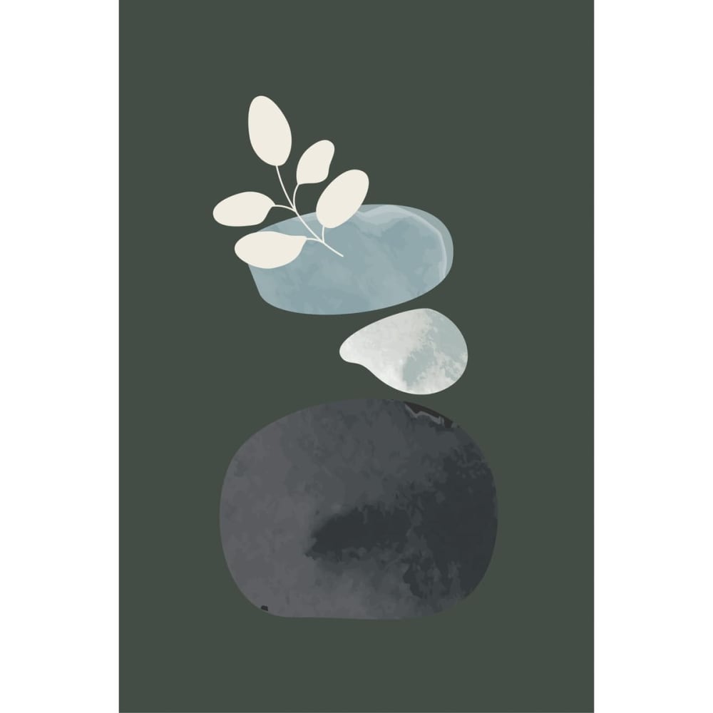 Tableau sur toile vase abstrait 45x65