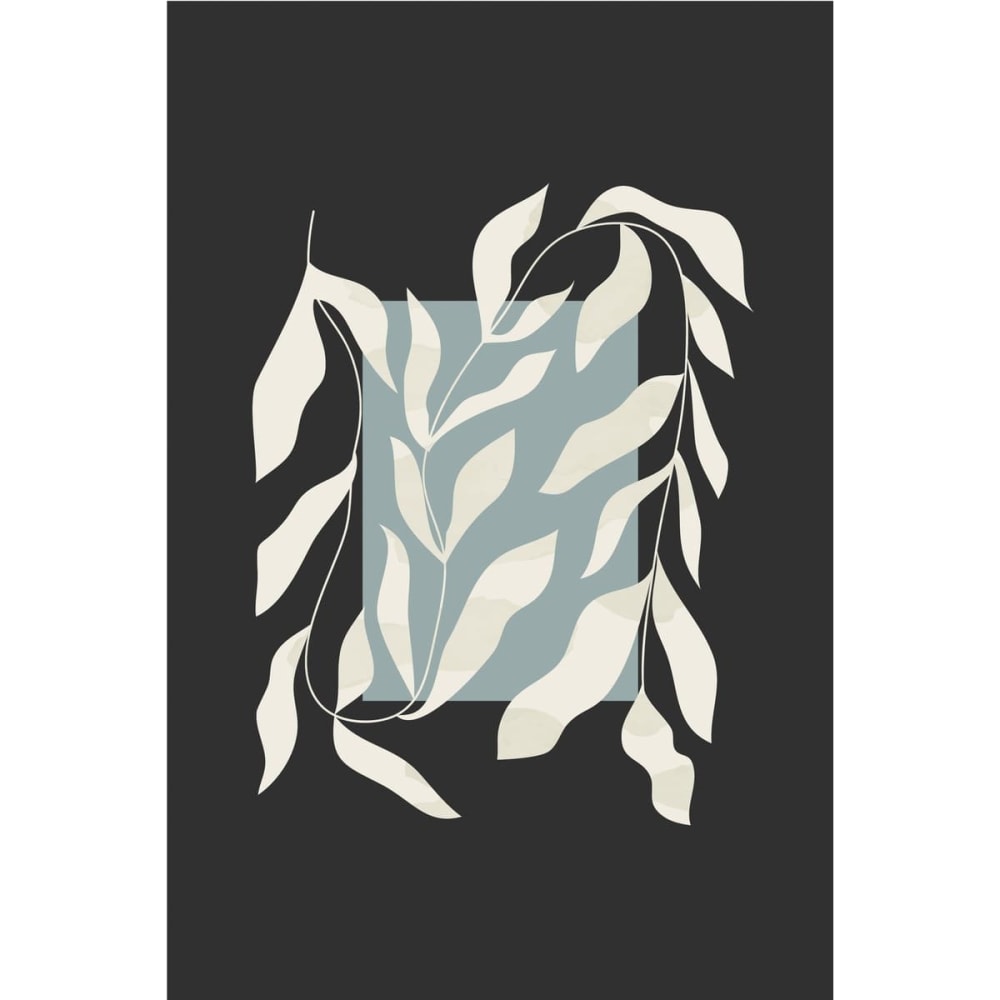 Tableau sur toile feuillage 45x65