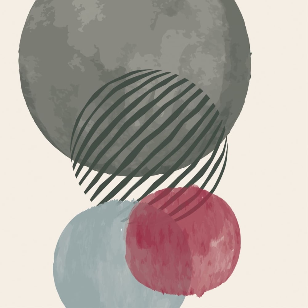 Tableau sur toile multiple ronds 65x65