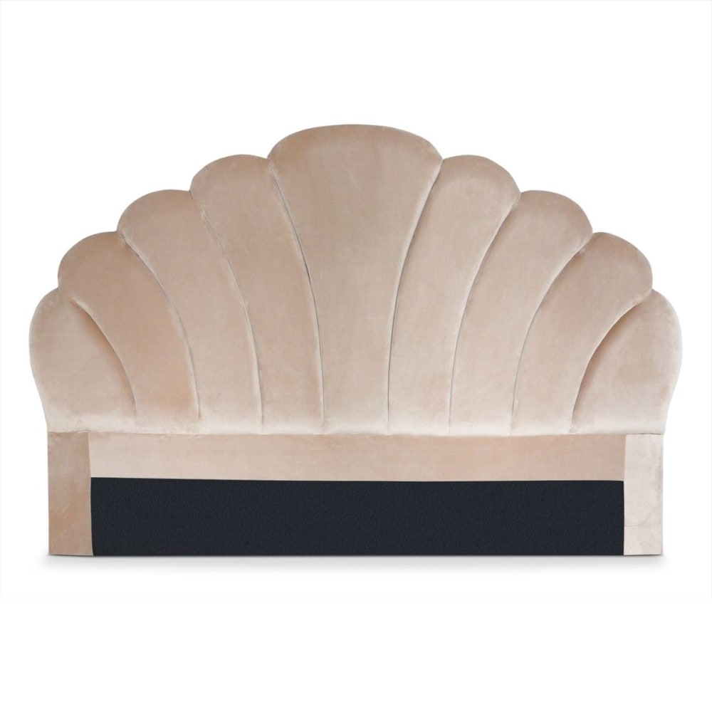 Tête de lit 160 cm velours taupe