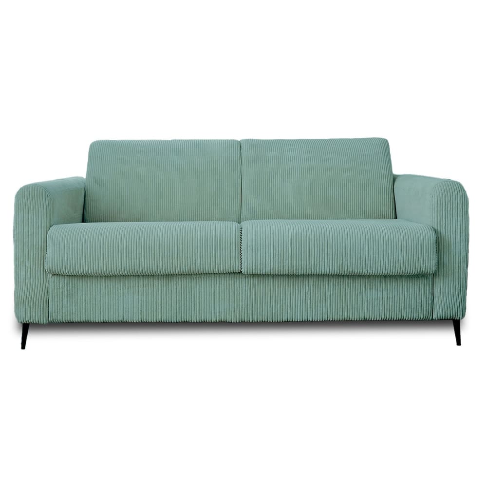 Canapé droit convertible - bleu