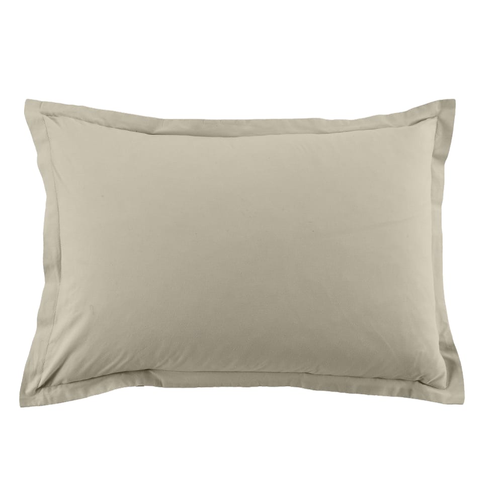 Taie d'oreiller coton latte 50x70 cm