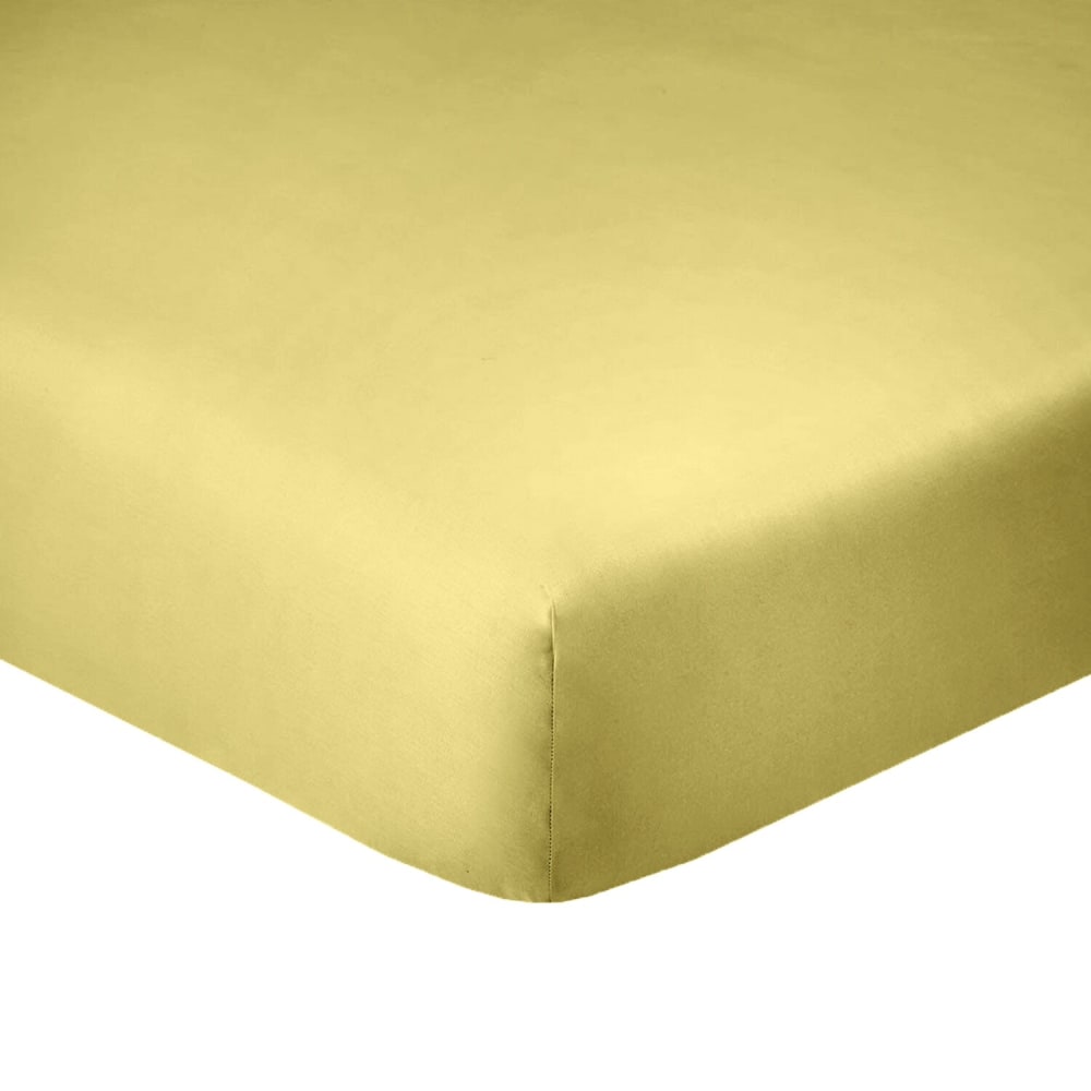Drap housse coton gold 200x200 cm