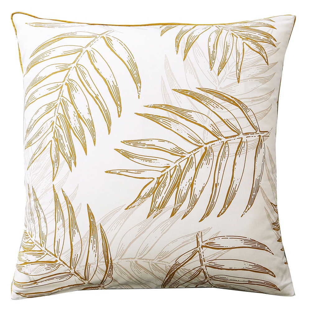 Taie sac en coton jaune doré 50x70cm