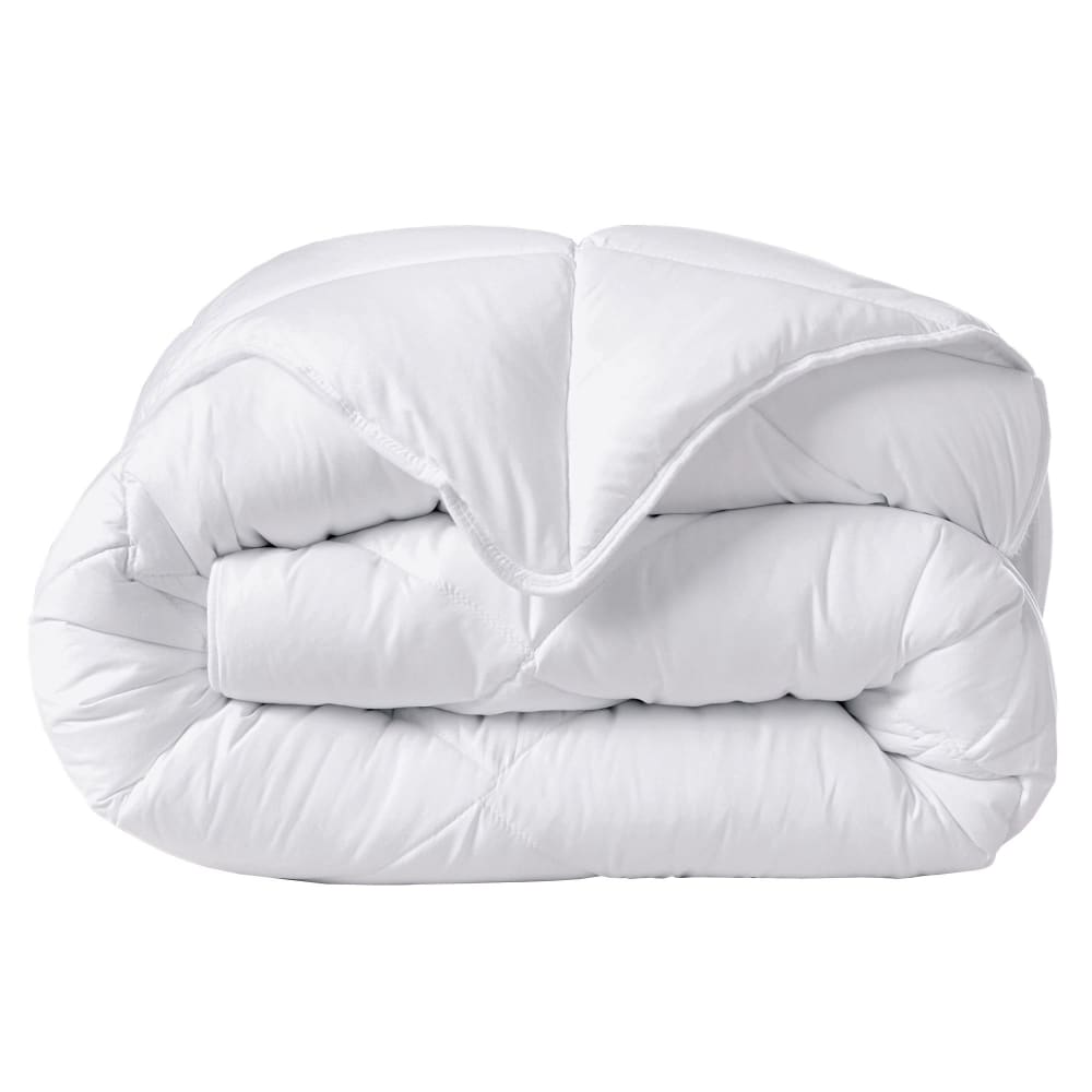 Couette légère en polyester blanc 200x200cm