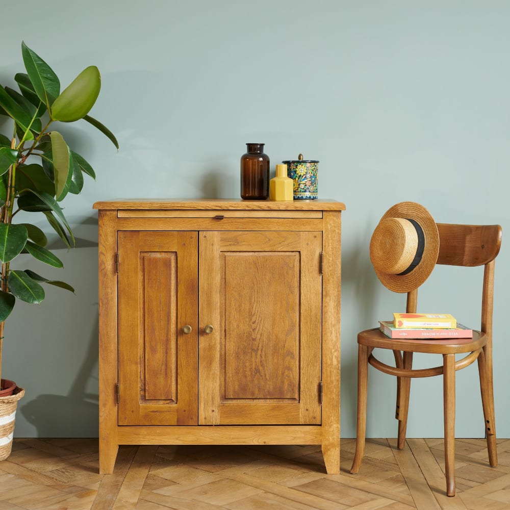 Buffet campagne 2 portes en chêne massif - Maisons du Monde