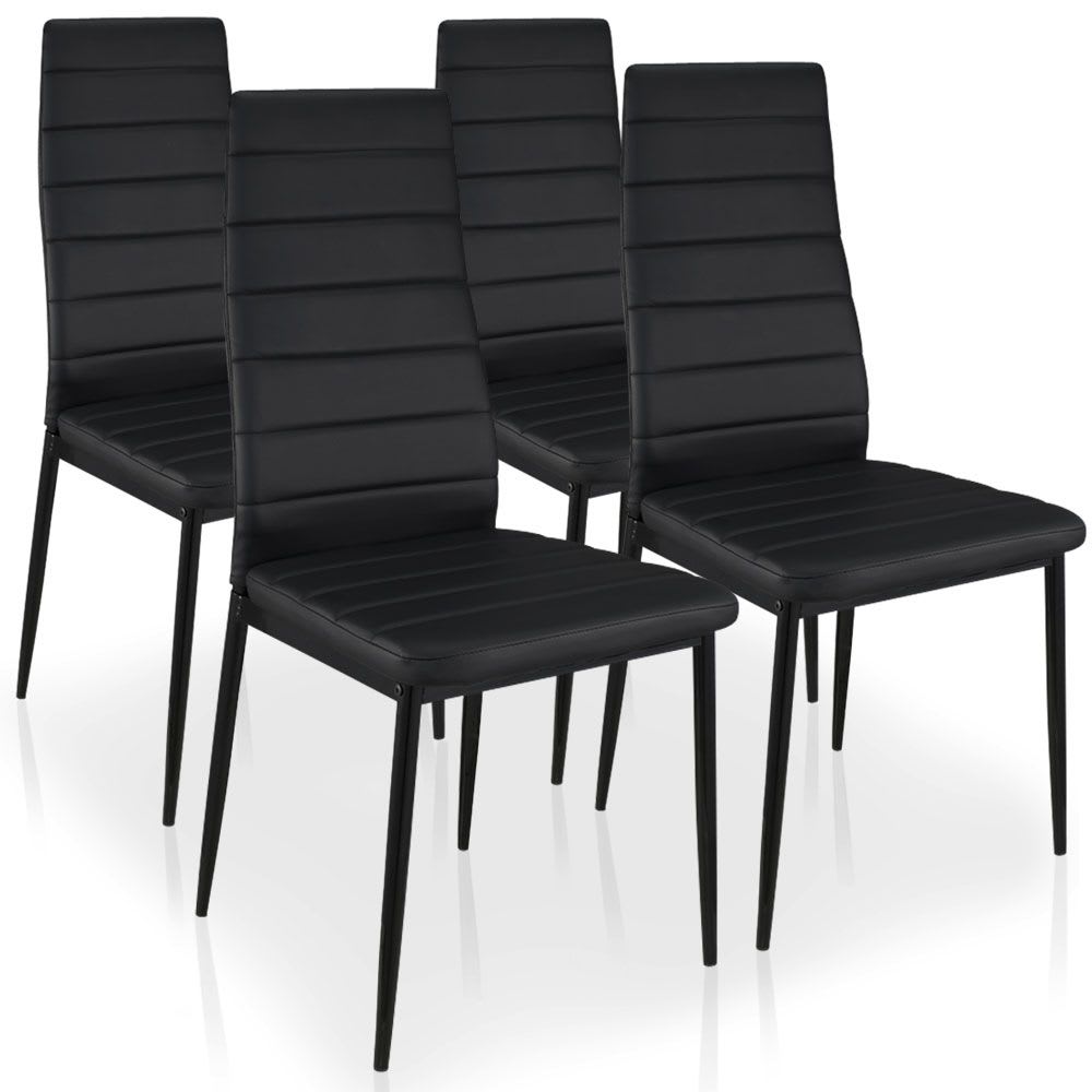 Lot de 4 chaises noir