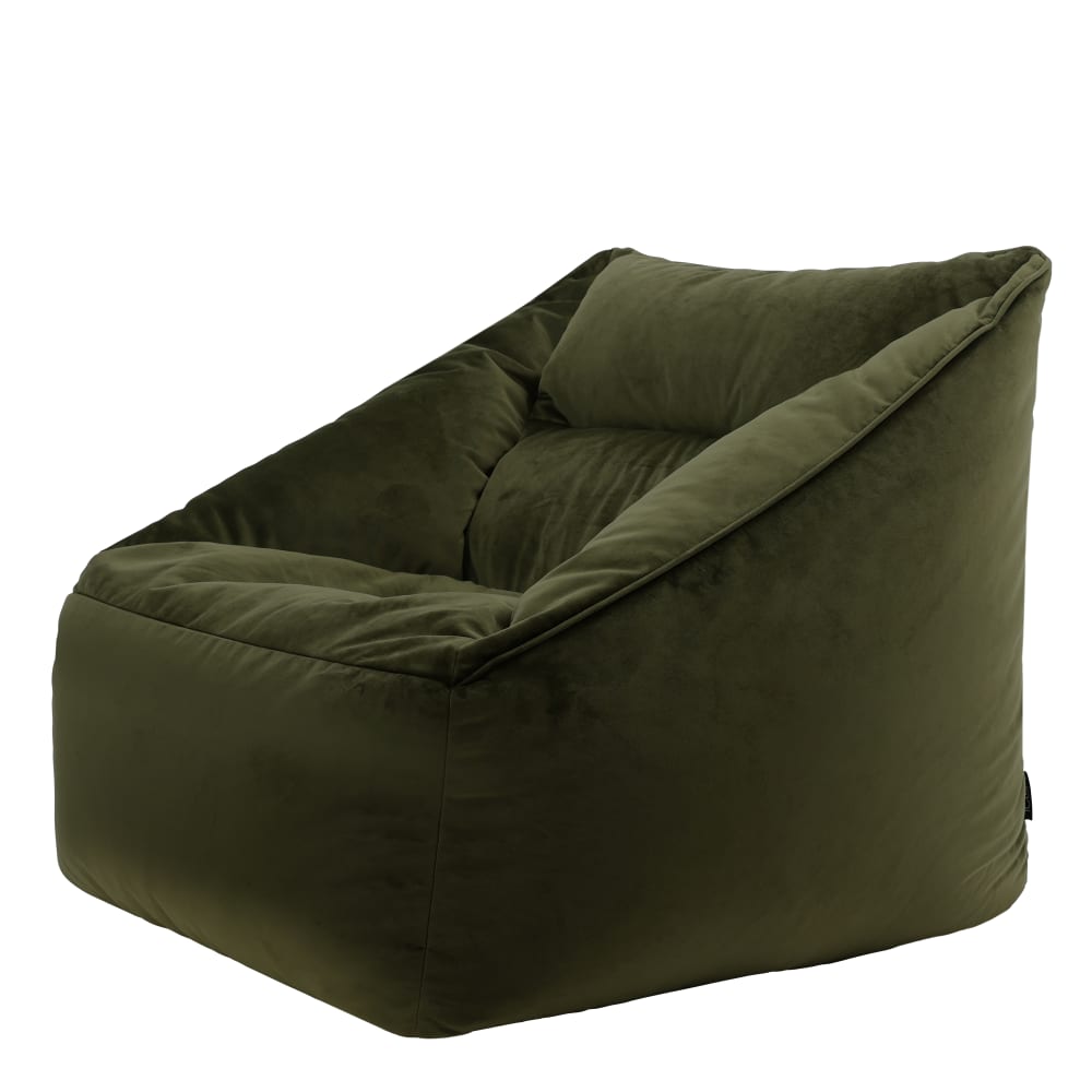 Pouf fauteuil velours