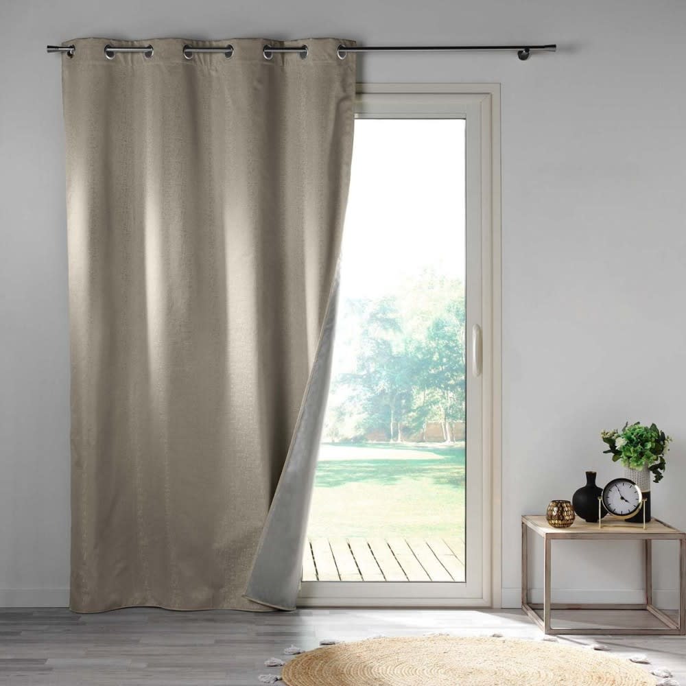 Rideau occultant  polyester Beige 135 X 240