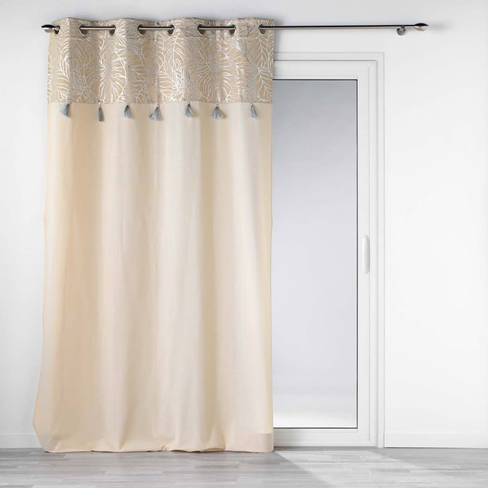 Rideau  tissu Beige 140 X 240