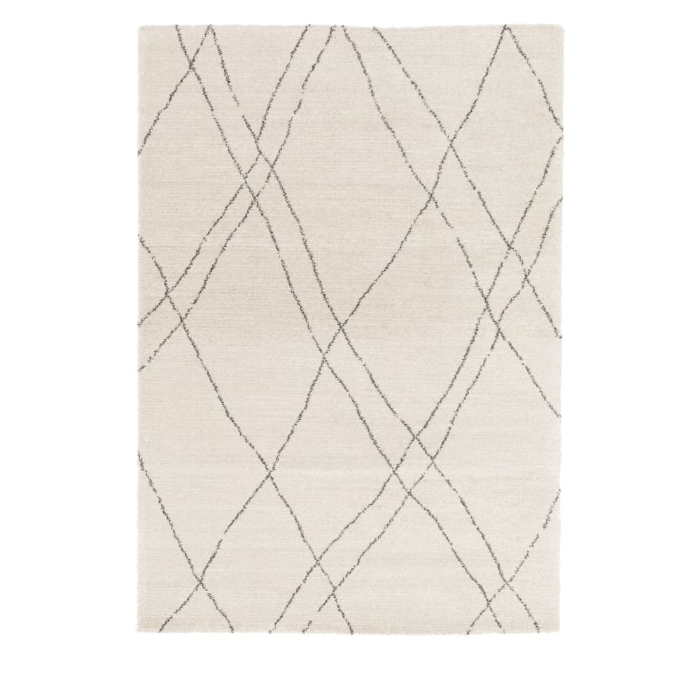 Tapis d’inspiration berbère - 200x290cm Écru Polypropylène
