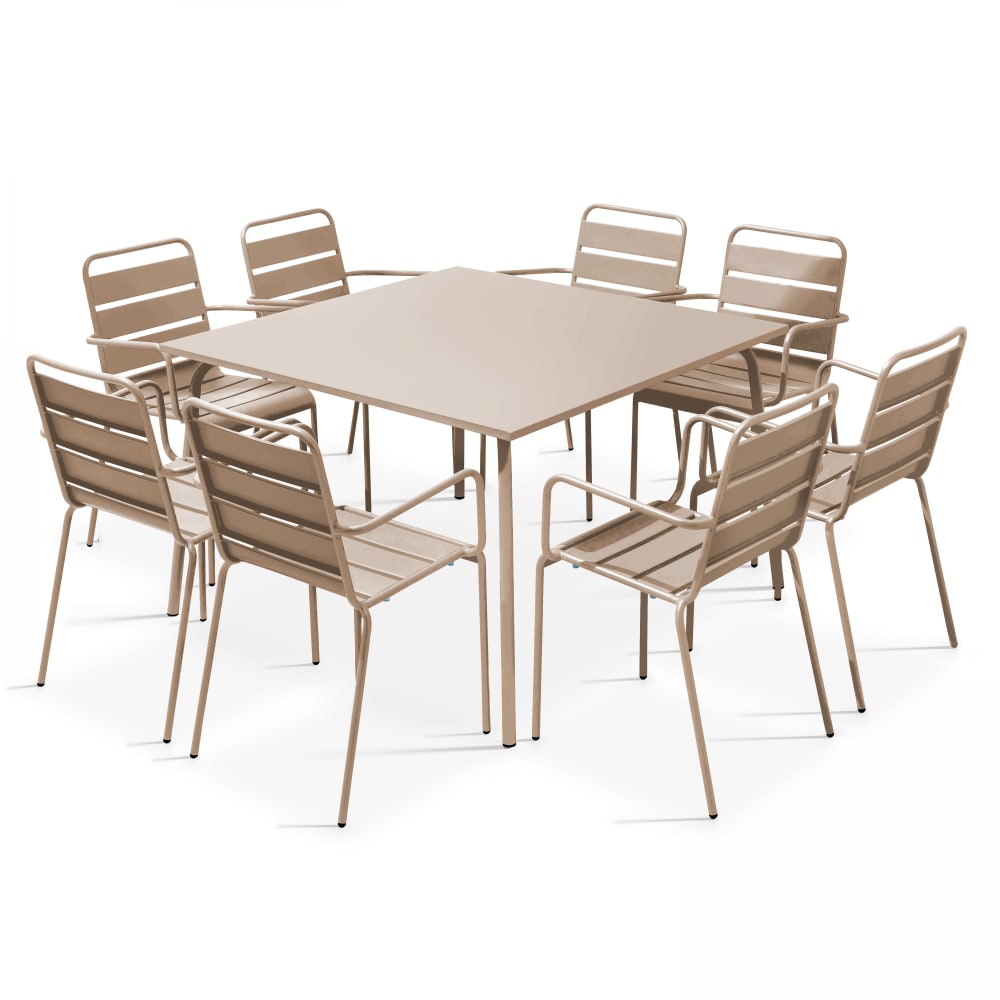 Ensemble table de jardin - fauteuils