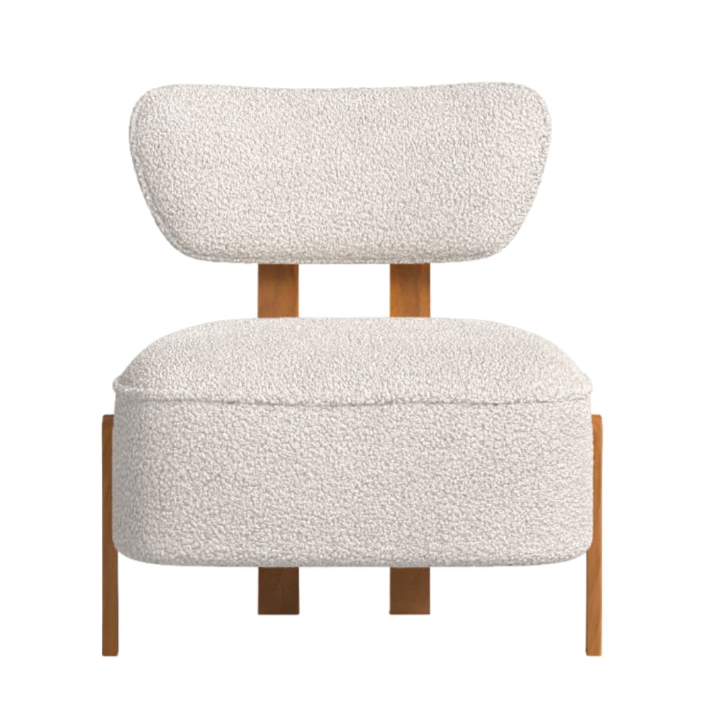 Chaise tissu recyclé blanc
