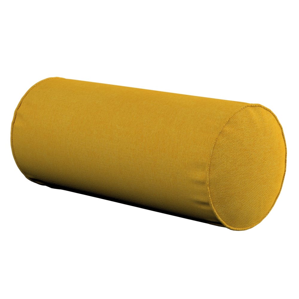 Dekoria Nackenrolle mit Paspel, senfgelb, 16x40 cm - Stoff