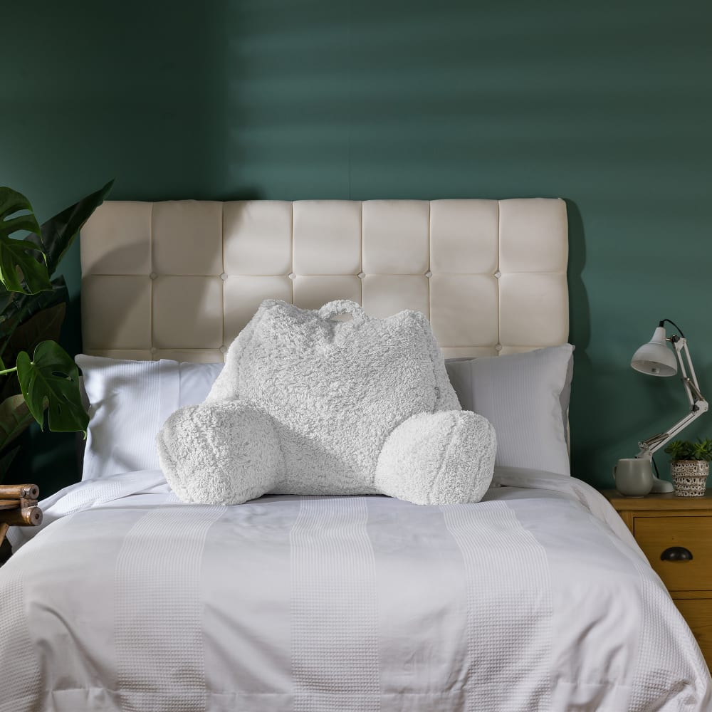 Coussin de soutien en polaire sherpa crème - Maisons du Monde